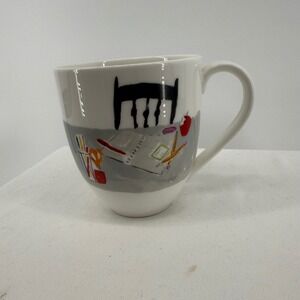 Kate‎ Spade Lenox Muses Coffee Tea Mug Typewriter Books Office Desk Teacher 4"